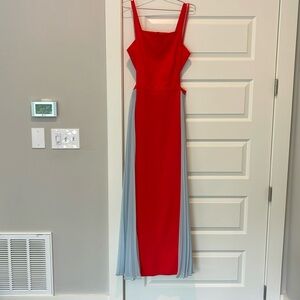 BCBG Square Neck Color Block Gown